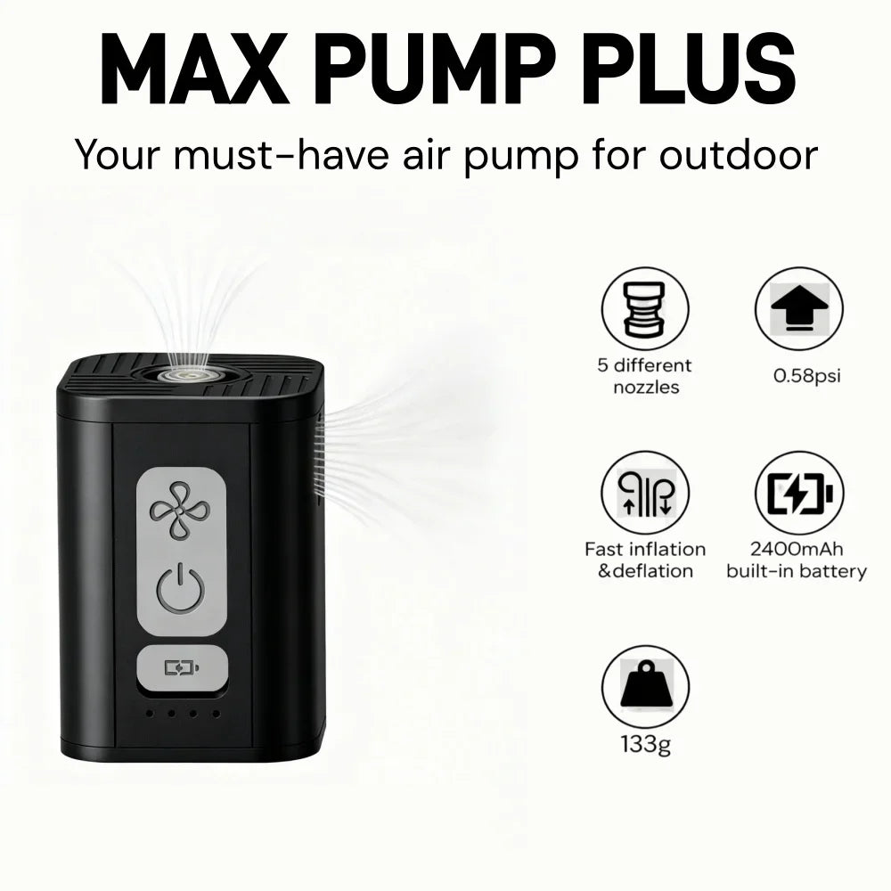 Rechargeable Air Pump for Inflatables, Cordless Electric Pump for Air Mattress Pool Floats, Mini Vacuum Pump for Storage Bags