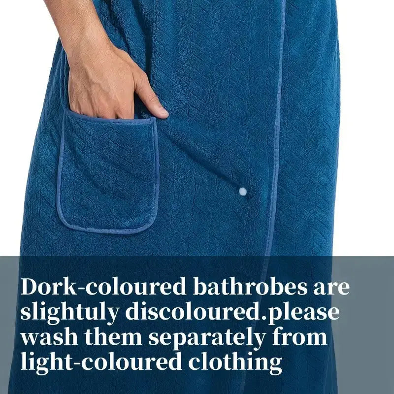 suitable for M-XXXL Men's bath skirt bath towel plus size bath skirt suitable for home, travel, steaming, spa, beach,