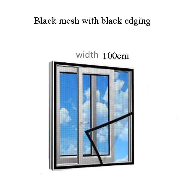 Mosquito Nets for Window,anti-mosquito window screens,Mesh Anti Insect Air Tulle Invisible Black Fiberglass Mosquitoes and Flies