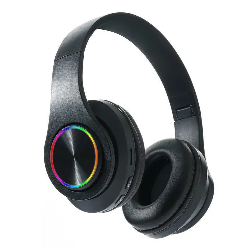 Foldable Bluetooth Headsets  Wireless Headphones With Mic Stereo Earphone Support TF Card FM For Xiaomi Iphone Sumsamg Phone