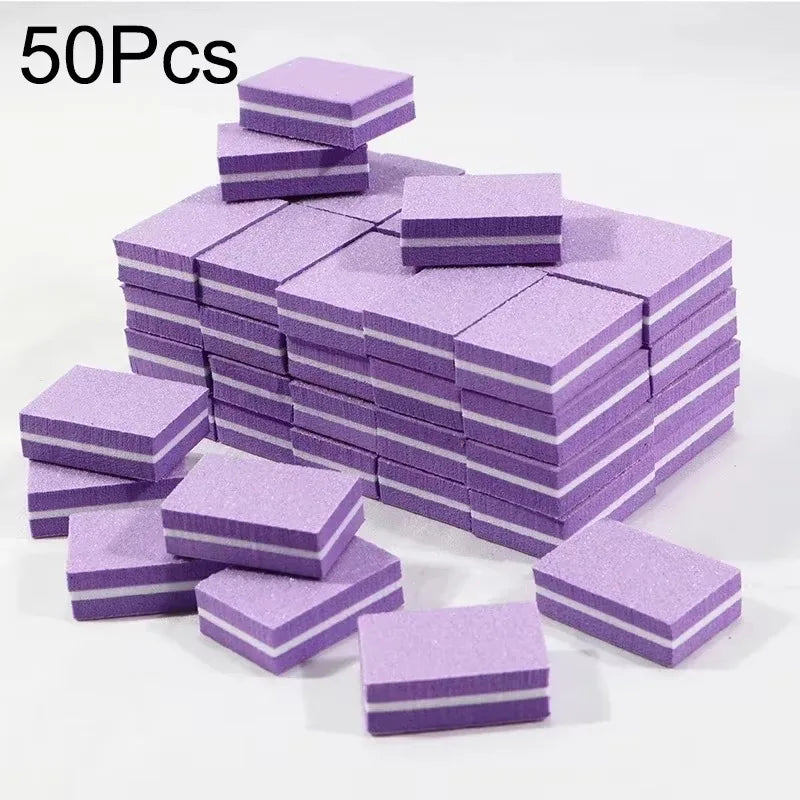 10-100psc Mini Buffing Sanding Files Block Pedicure Care Nail Art Buffer Polish Manicure Pedicure Nail File Tools Nail Charm new