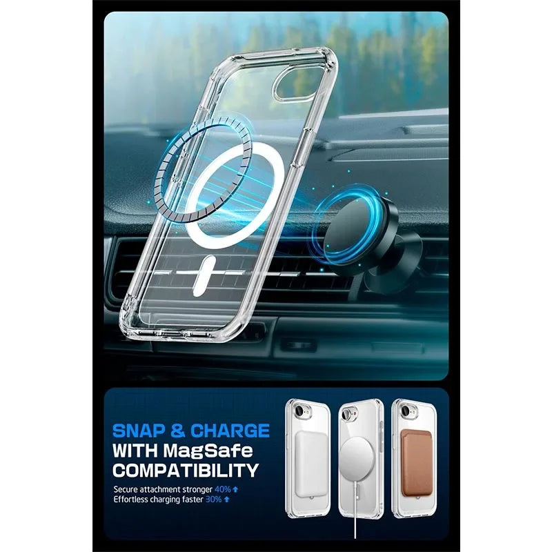 SUPCASE For iPhone 16E For iPhone 17E Case 6.1" UB Mag Slim Shockproof Protective Magnetic Phone Case Compatible with MagSafe
