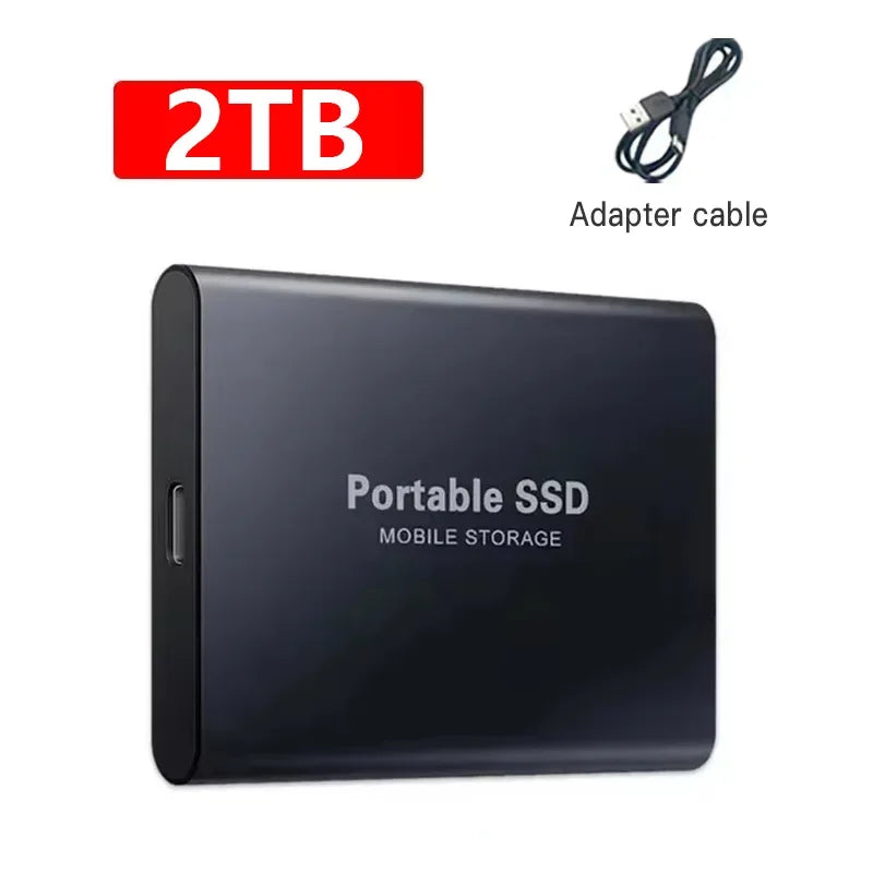 Anti-Shock Design SSD 2TB 4TBNew Portable External Hard Drive 16TB Mass Capacity Solid State Disk USB3.2 TYPE-C for Laptop PC