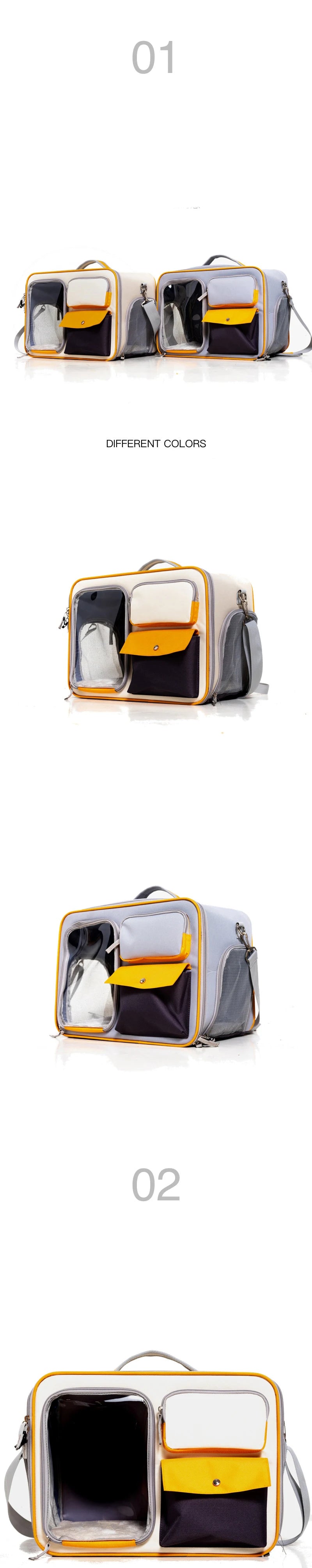 Multifunctional Pet Transport Backpack,Portable Travel Bag,Large Capacity,Three Sides Breathable,Cat Backpack,Thick and durable