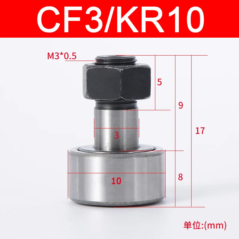 Cam Needle Roller Bearing Bolt Type CF3 CF4 CF5 CF6 CF8 CF10 CF12 CF16-CF30 KR10 KR12 KR13KR16-KR90 Wheel And Pin Bearing
