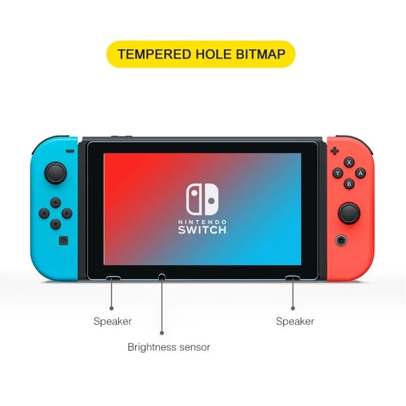 1/2/3PCS 9H Tempered Glass Screen Protector Compatible-Nintendo Switch OLED/ NS Hard Protector Film for Switch Lite Game Console