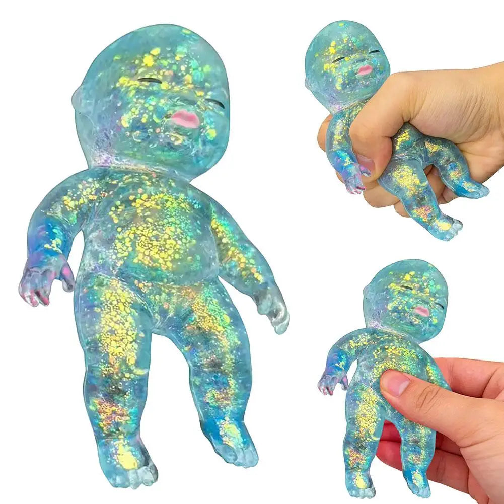 Vivid Sugar Baby Squeeze Toy Squishy Baby Slow Stress Ball Rebound Decompression Toy For Adult Kid Relieve Stress Home Decor