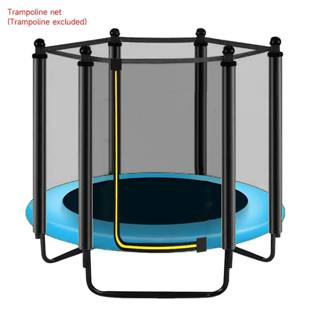 Round Kids Mini Trampoline Enclosure Net Pad Rebounder Outdoor Exercise Home Toys Jumping Bed Safety Net Protection Guard