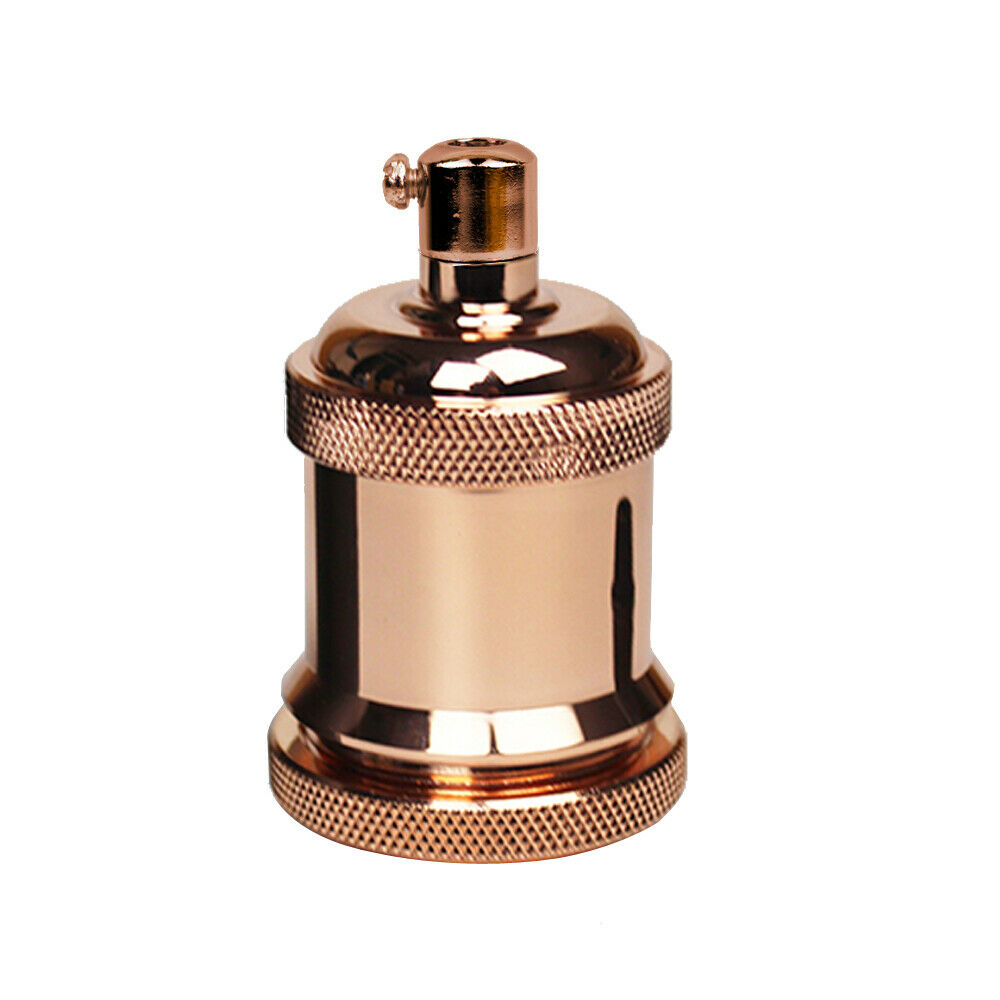 Rose Gold E27 Metal Lamp/Bulb Holder Ideal for Vintage Edison Filament Bulbs Antique metal~2929