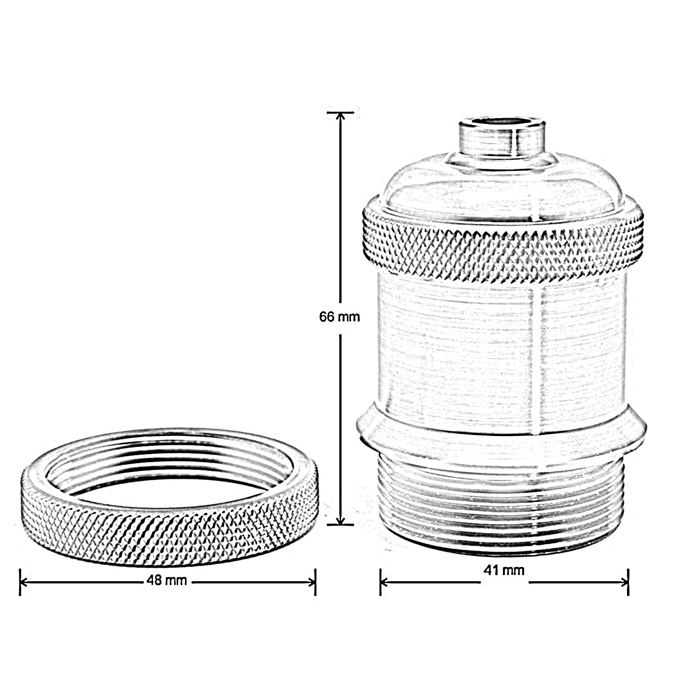Rose Gold E27 Metal Lamp/Bulb Holder Ideal for Vintage Edison Filament Bulbs Antique metal~2929