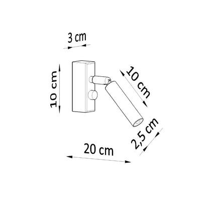 Wall lamp steel Eyetech modern Design G9