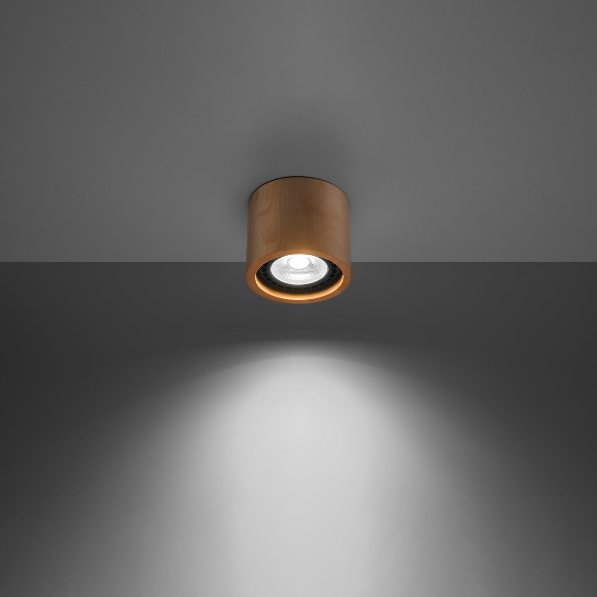 Ceiling lamp wood Basic Scandinavian Design GU10