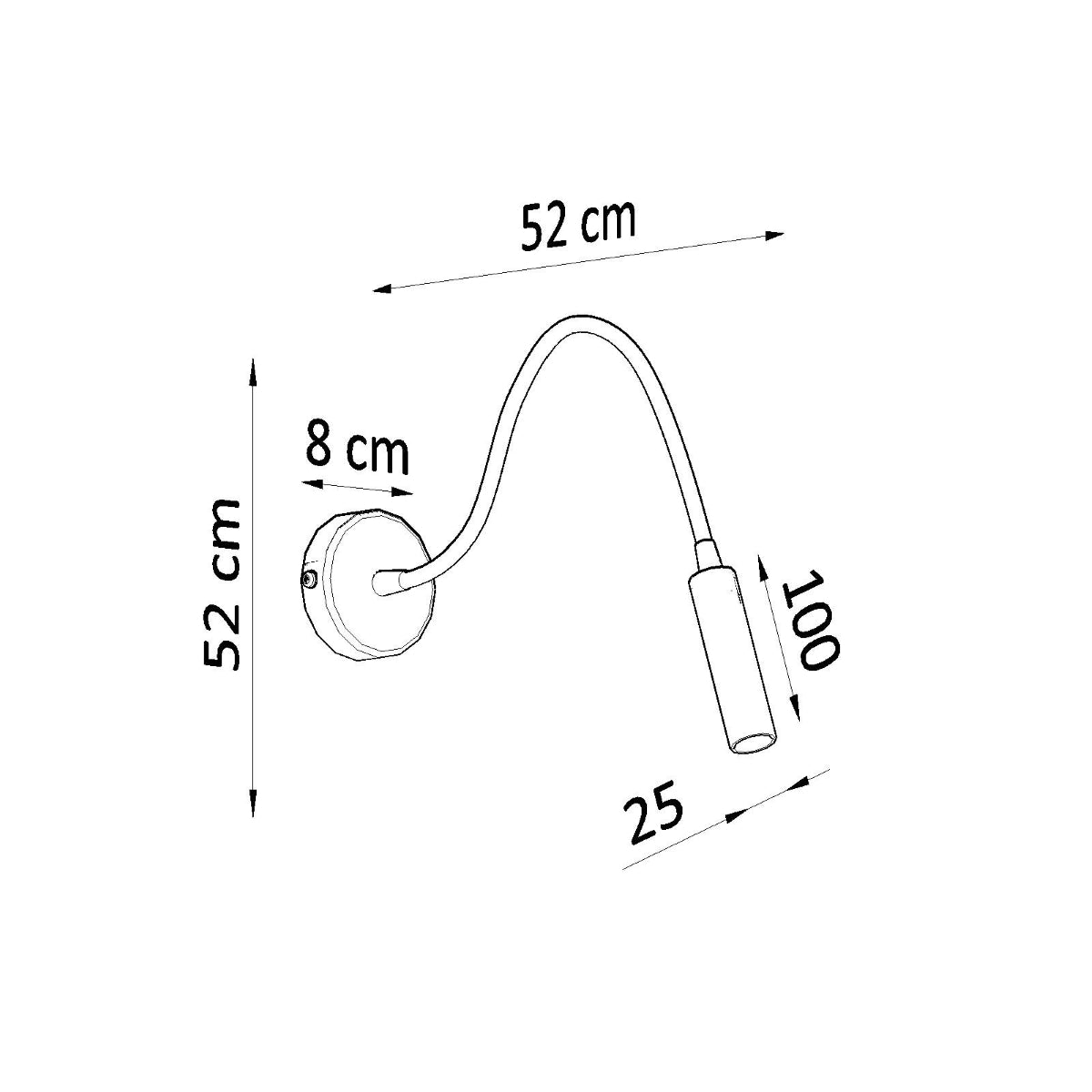 Wall lamp steel Axil modern Design G9