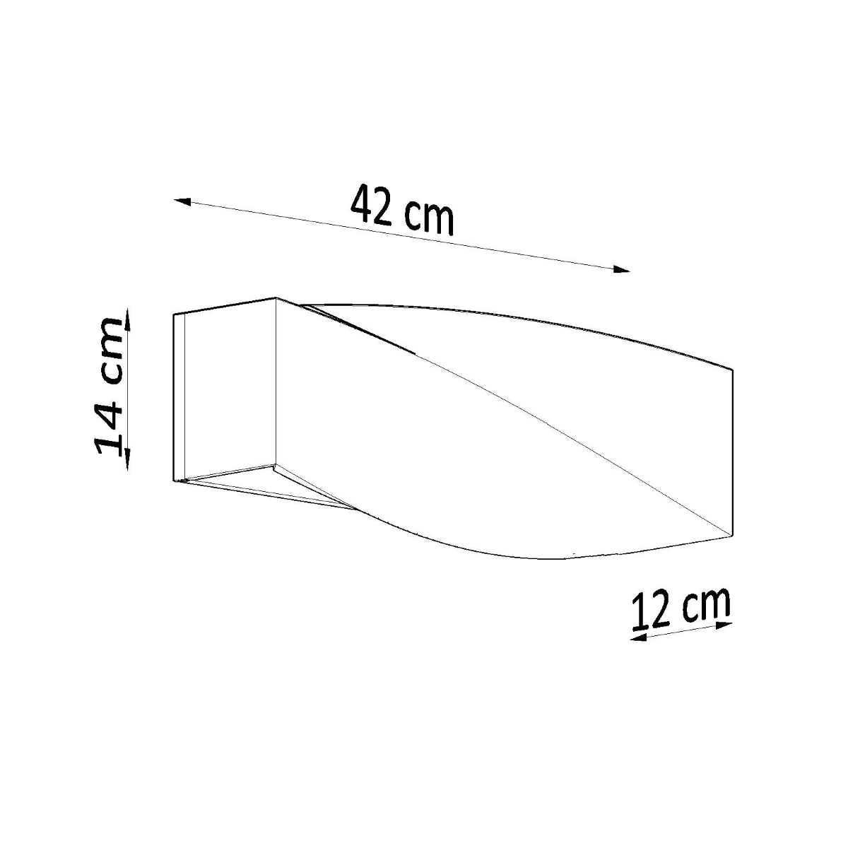 Wall lamp ceramics, glass Sigma modern Design E27