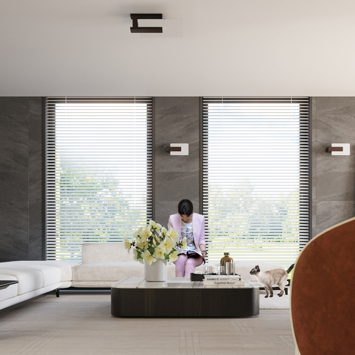 Wall lamp wood, glass Lappo Scandinavian Design E14