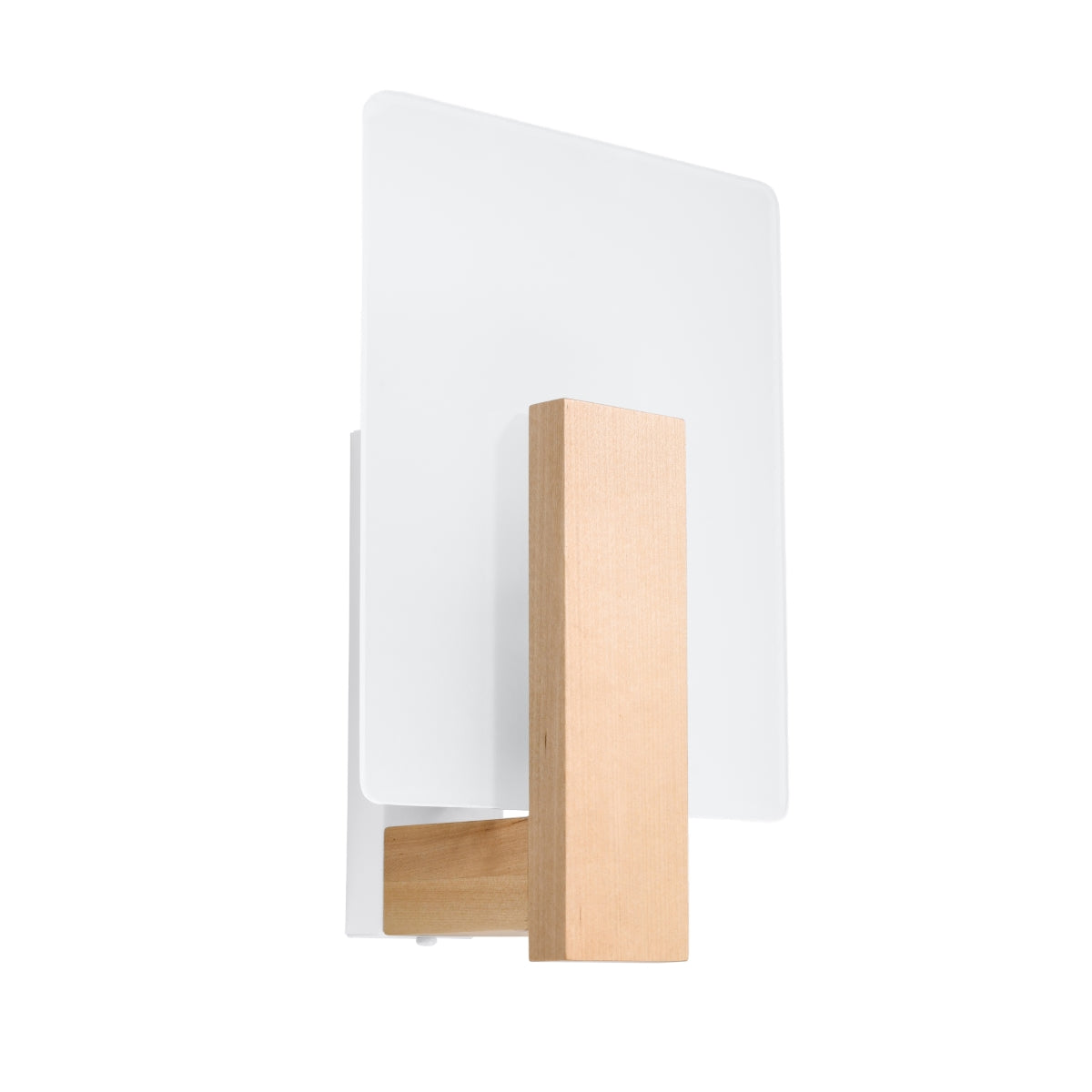 Wall lamp wood, glass Lappo Scandinavian Design E14