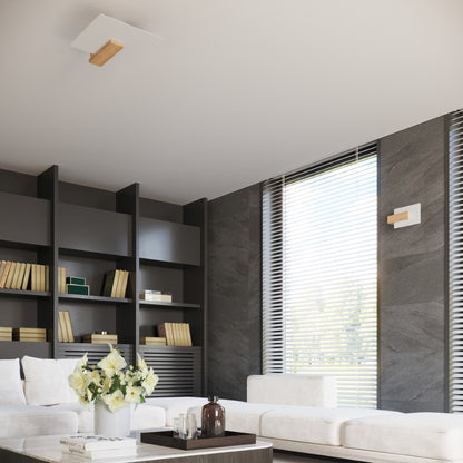 Wall lamp wood, glass Lappo Scandinavian Design E14