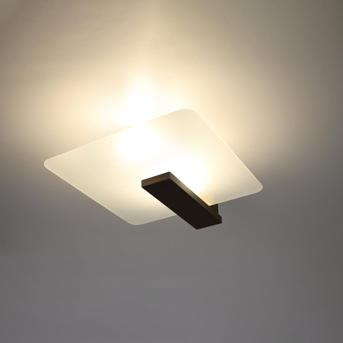 Ceiling lamp wood, glass Lappo Scandinavian Design E27