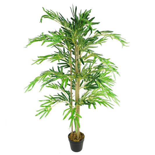 120cm 4ft Artificial Bamboo Plants Trees - Natural Green