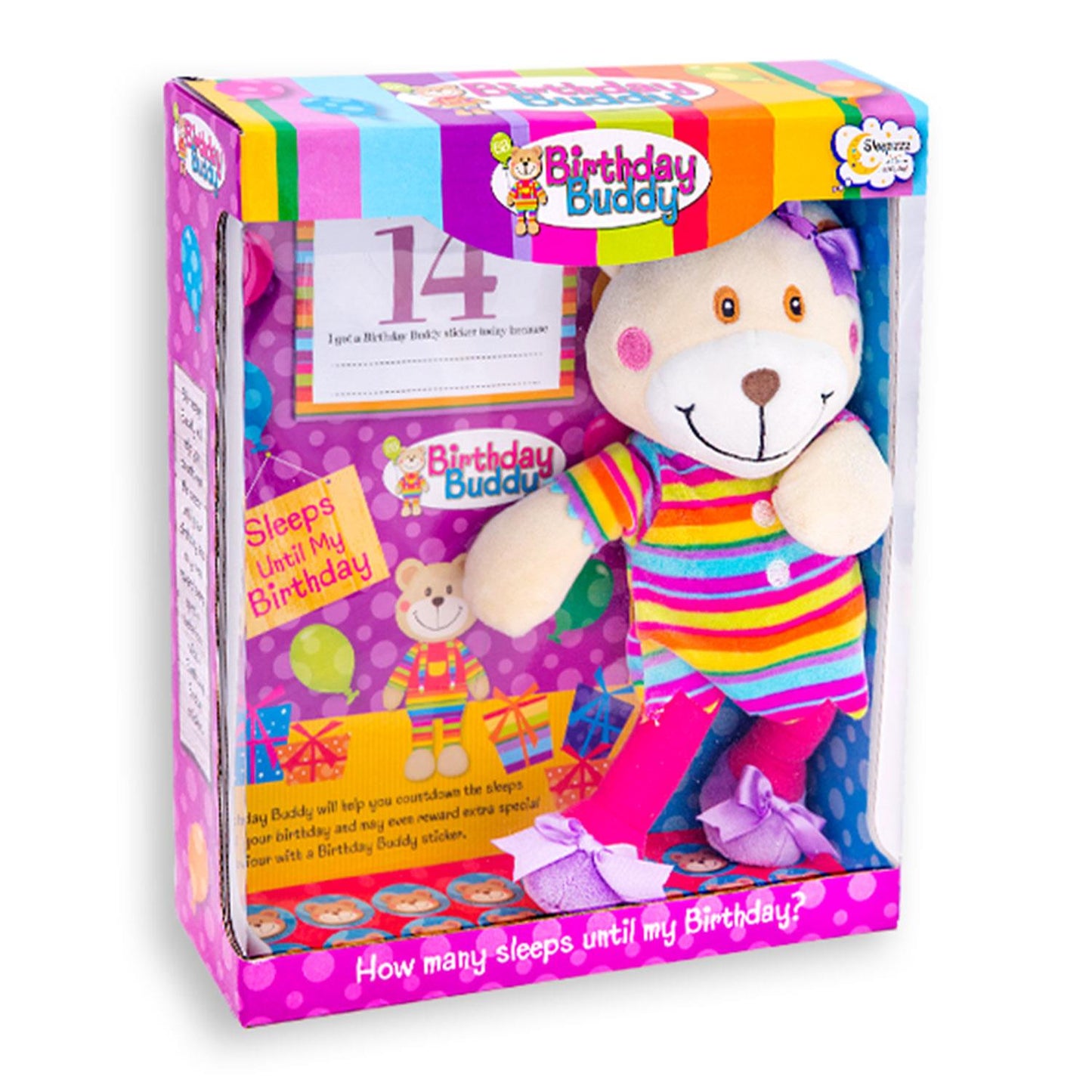 Birthday Buddy (Girl) & (Boy) Count Down Birthday Bear Toy[Birthday Buddy - Girl]
