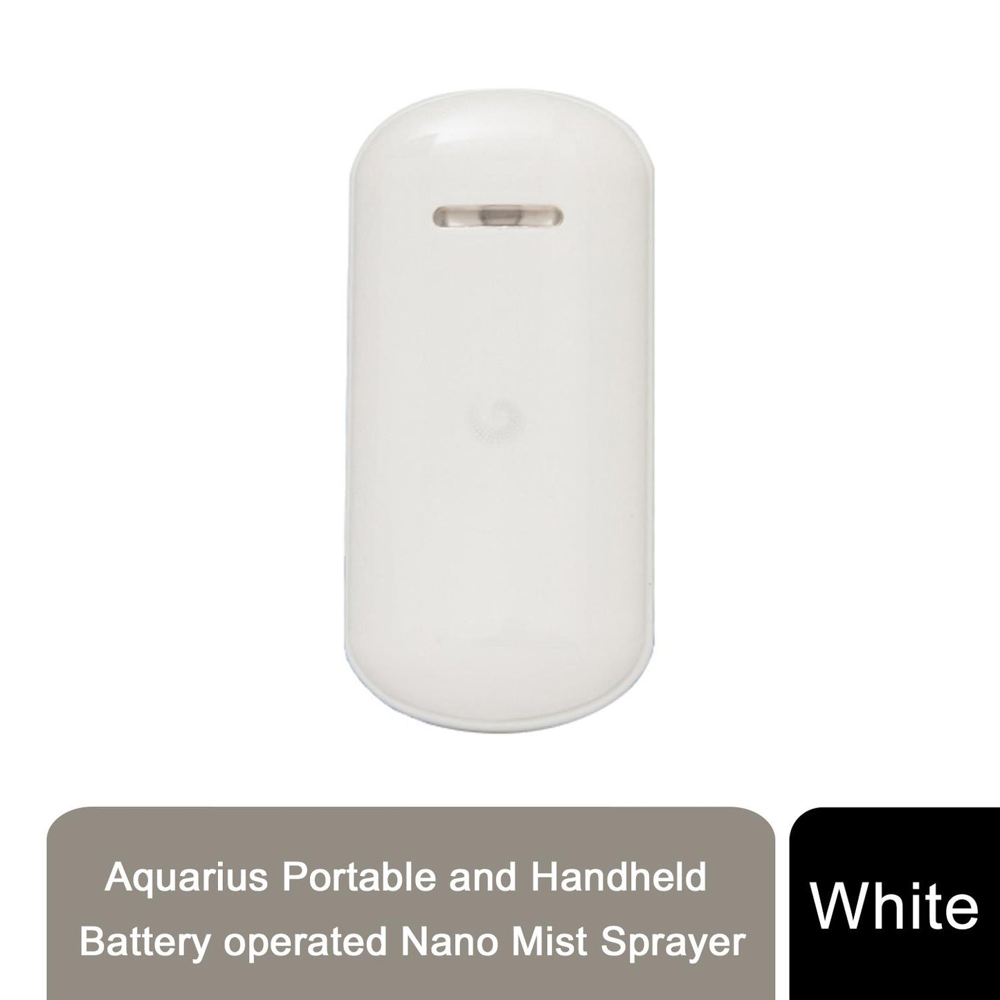 Aquarius Portable and Handheld Battery operated Nano Mist Sprayer, White