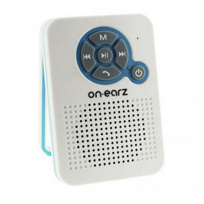 On Earz Parleur Wireless Bluetooth Speaker for Bathroom, White
