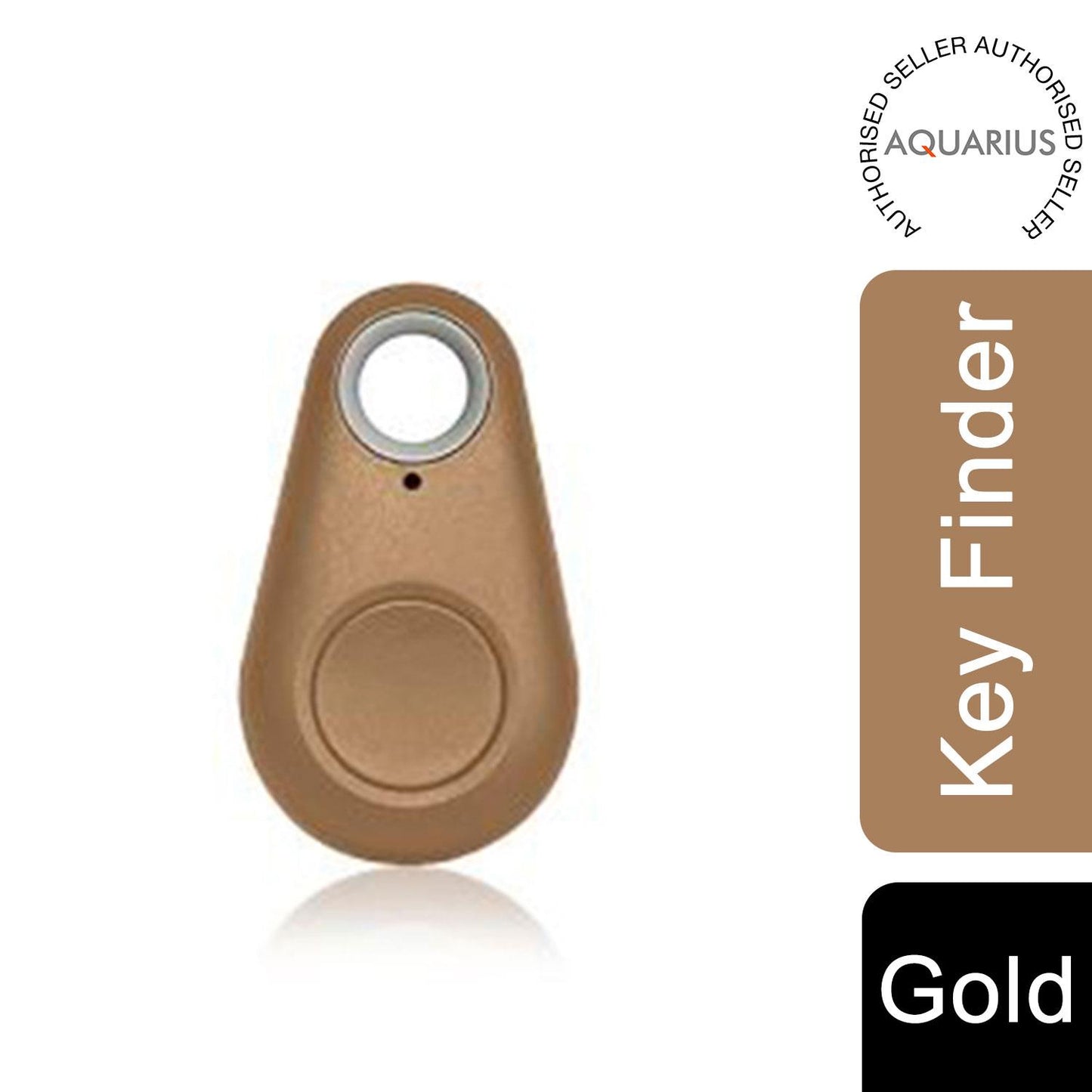 Aquarius Key Finder Anti-Lost Alarm with GPS Last Location Finder, Gold