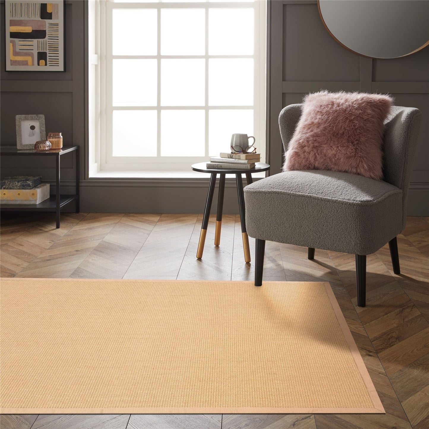 Swinton Sisal Jute Boucle 120x170cm Beige Rug