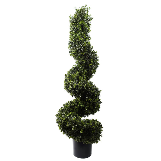 120cm Sprial Boxwood Artificial Tree UV Resistant Outdoor