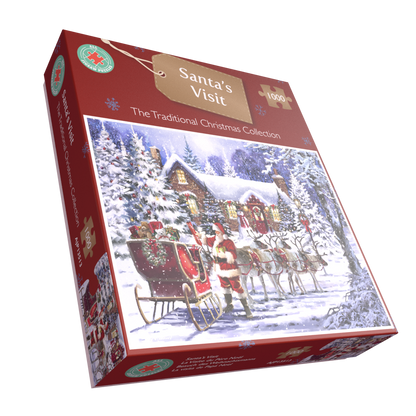 Santa's Visit 1000 Piece Jigsaw Puzzle