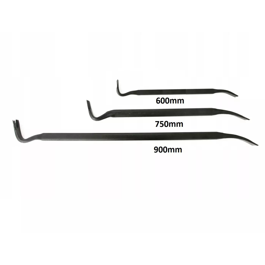WRECKING CROW BAR STEEL PRY NAIL PULLER REMOVER TOOL 24" 30" 36" / 600 750 900mm