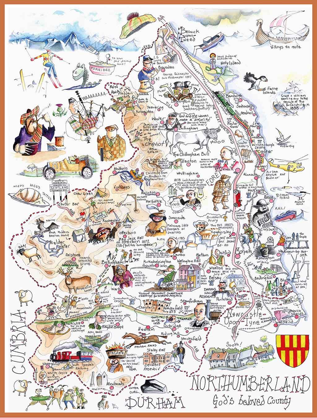 Northumberland - Tim Bulmer 1000 piece Jigsaw