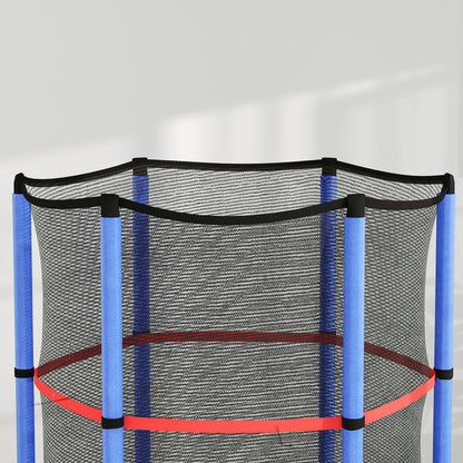 HOMCOM Kids Trampoline Mini Bouncer w/ Enclosure Net for 3-6 Years
