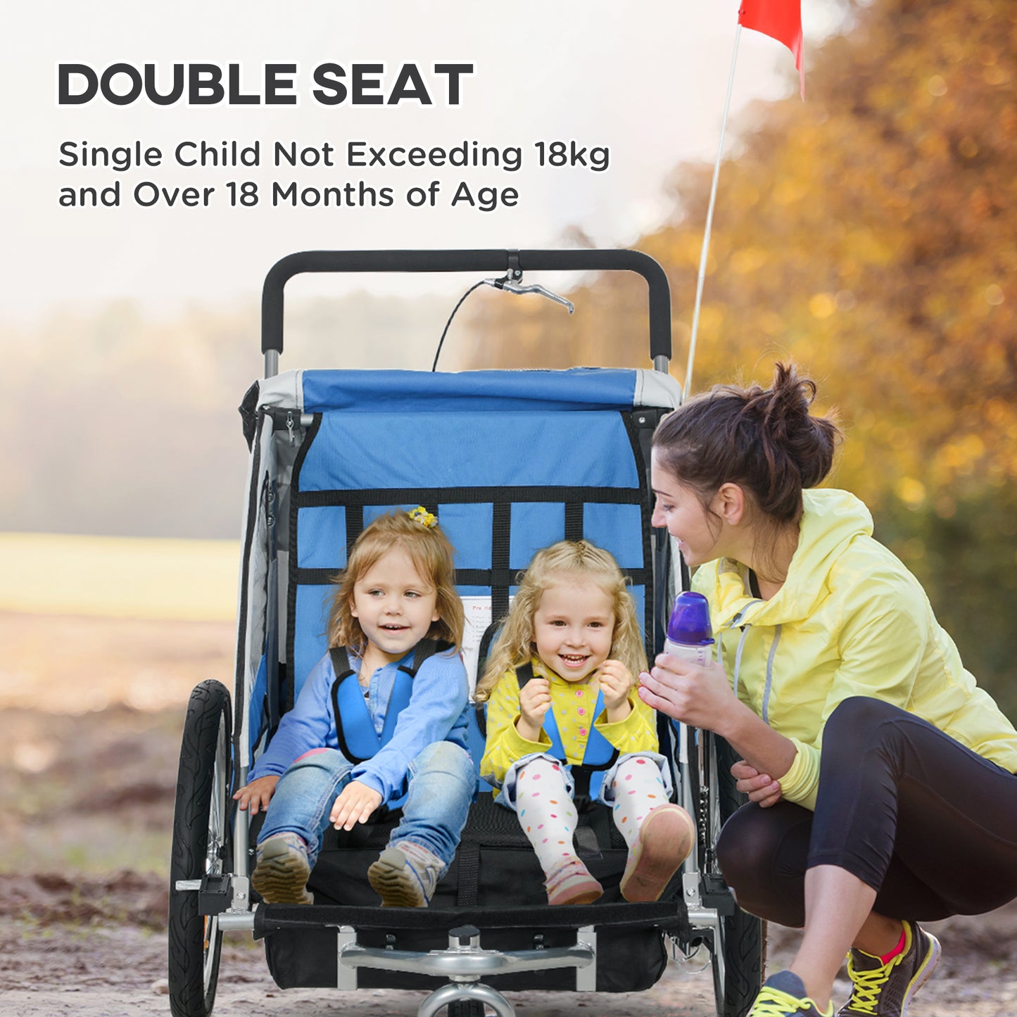 Durable Steel Frame Child Carrier - Safe, Smooth Ride for Kids