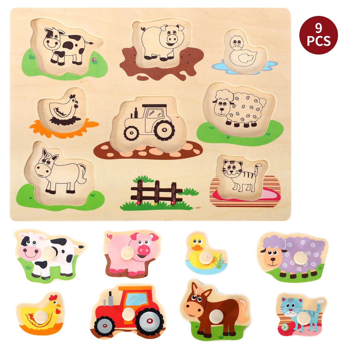 SOKA Farm Peg Puzzle 0000271