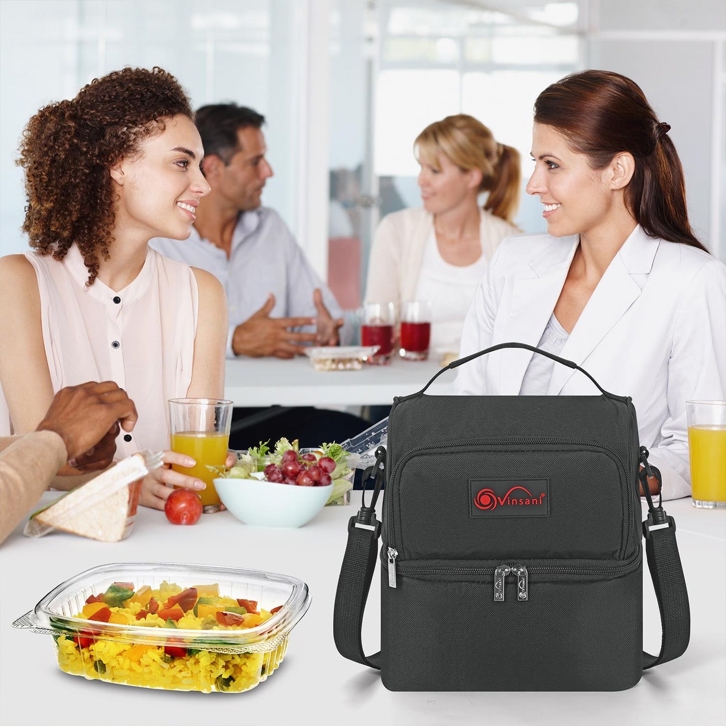 VINSANI 7L DUAL COMP LUNCH BACK W/ICE PACK 1010117