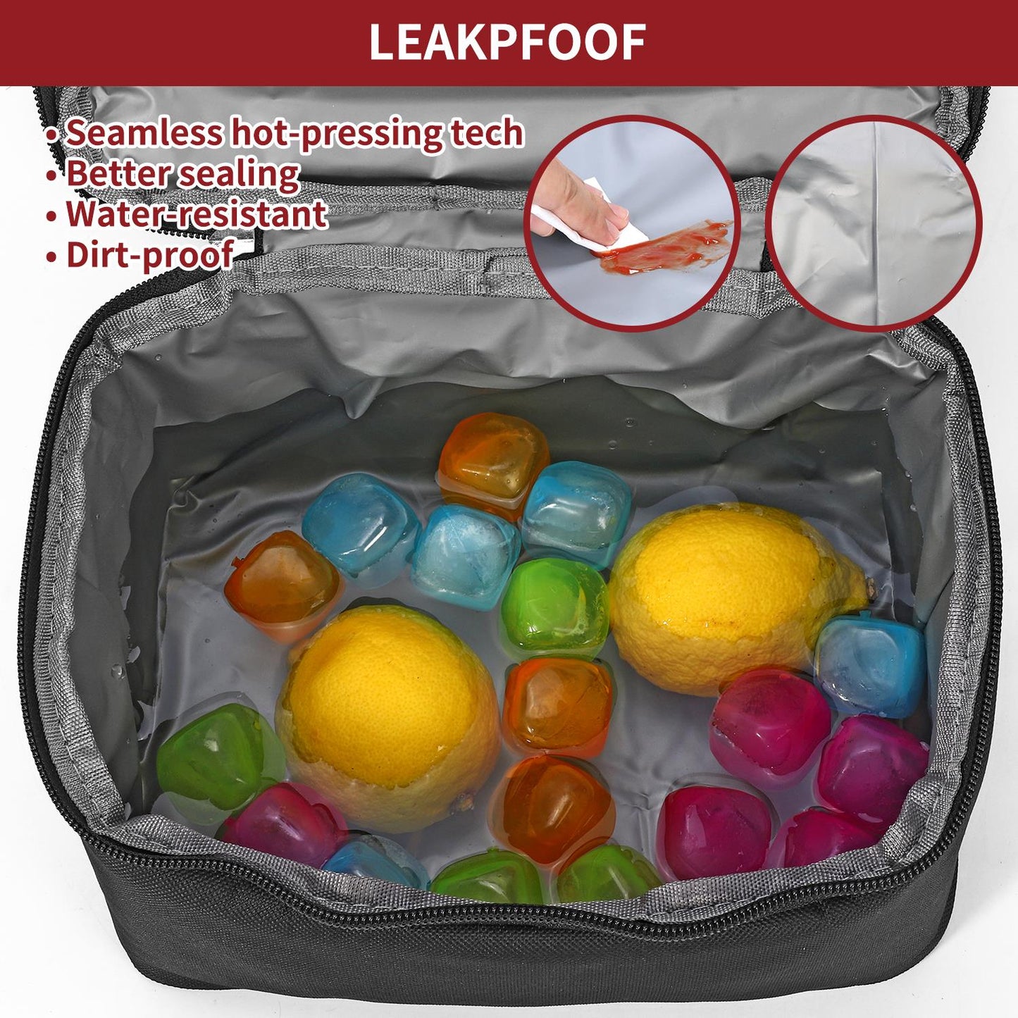VINSANI 7L DUAL COMP LUNCH BACK W/ICE PACK 1010117