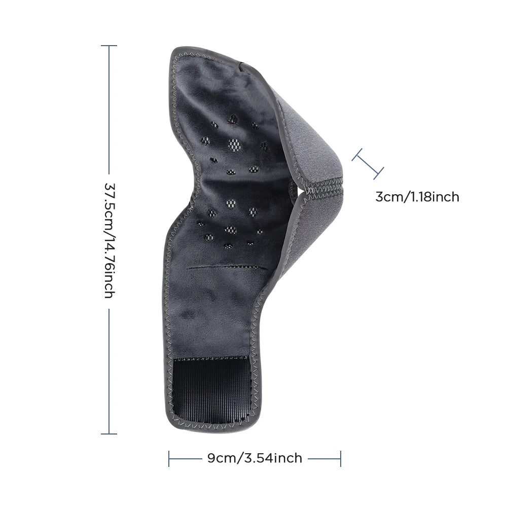 Electric Foot Ankle Massager With Heat & Vibration Cordless Heating Pad Ankle Wrap for Sports Recovery Warm Support Brace Belt