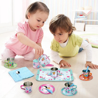 SOKA 18pc TIN TEA SET - LLAMA 0000352