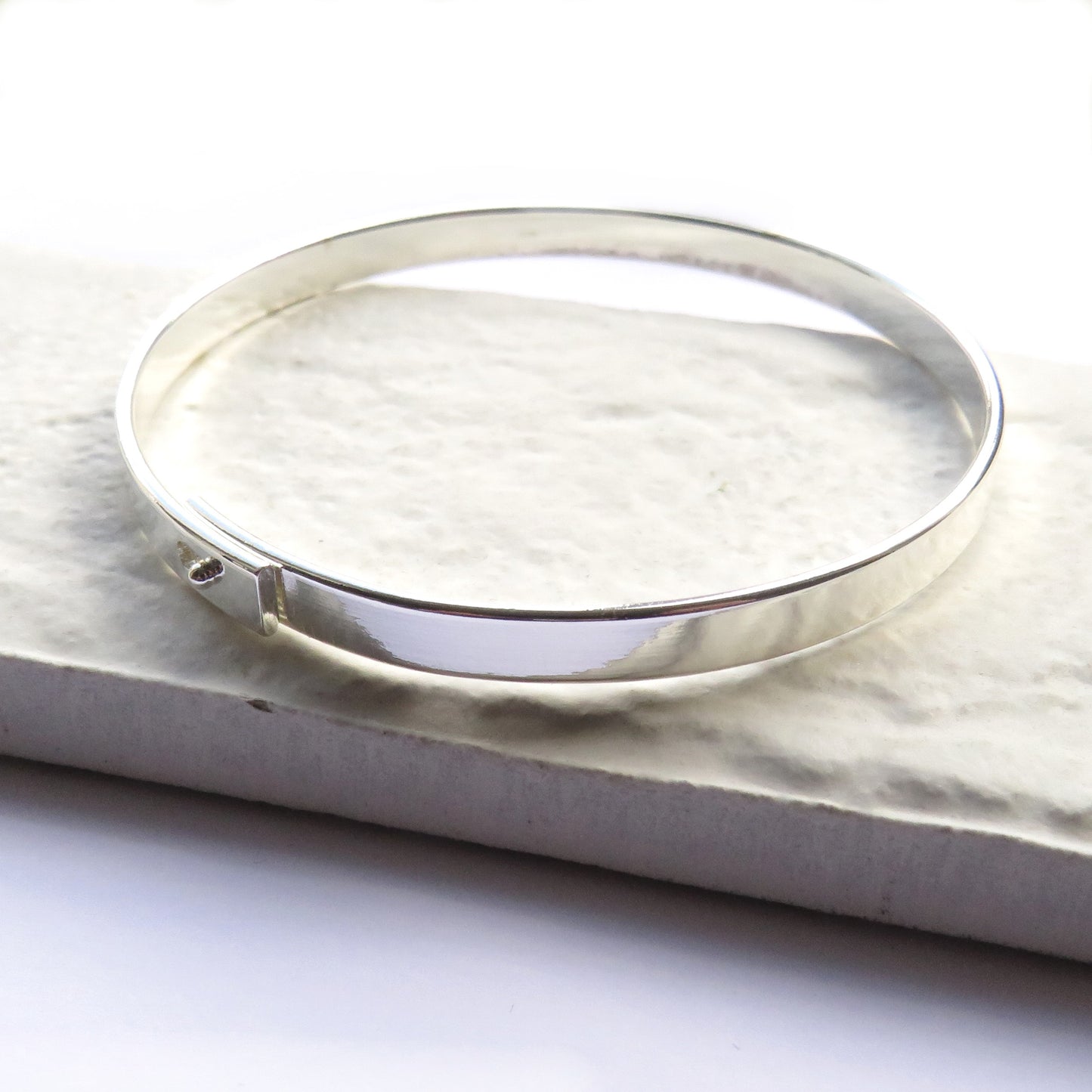 Silver Thin Bangle - 5990