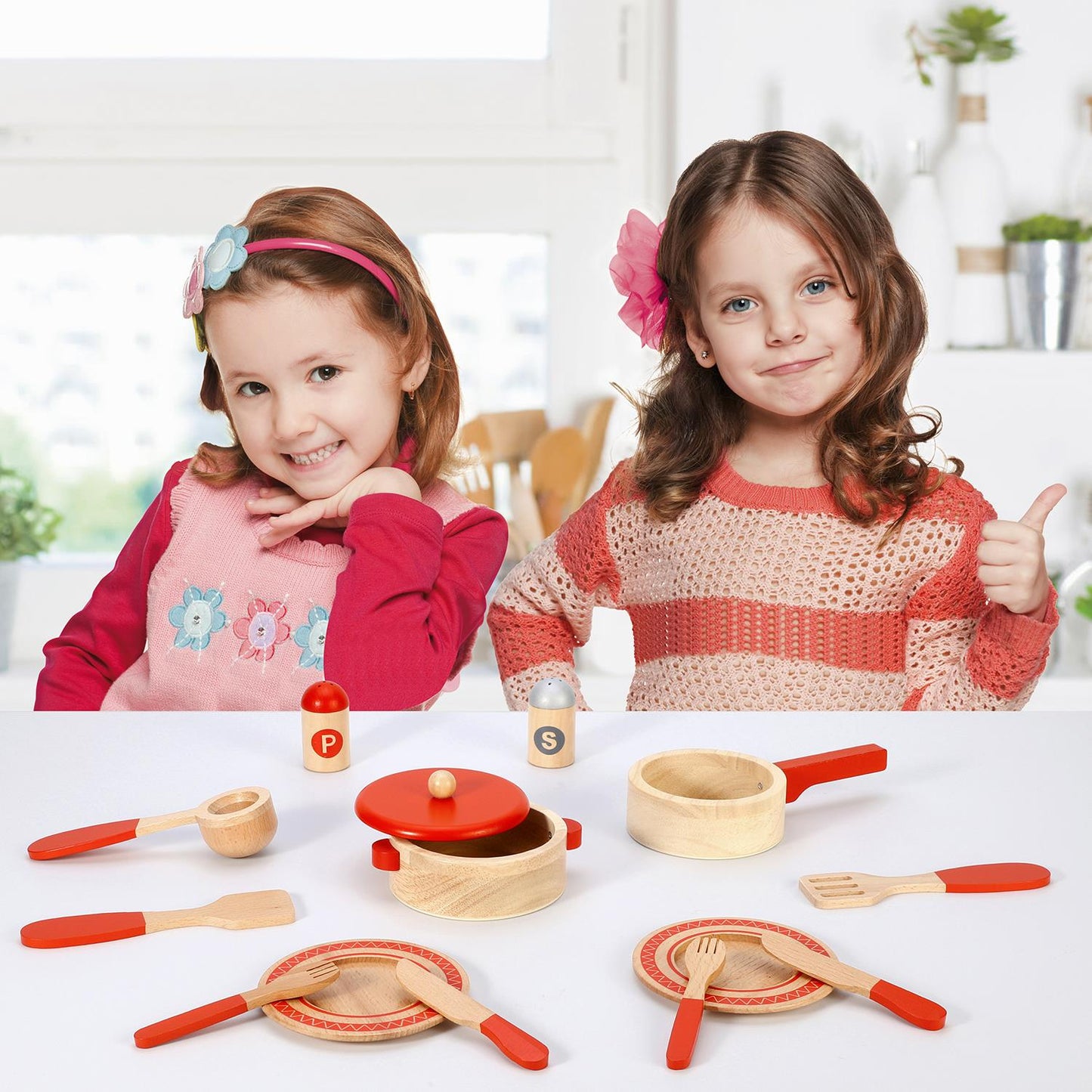SOKA Red cooking set 0000266