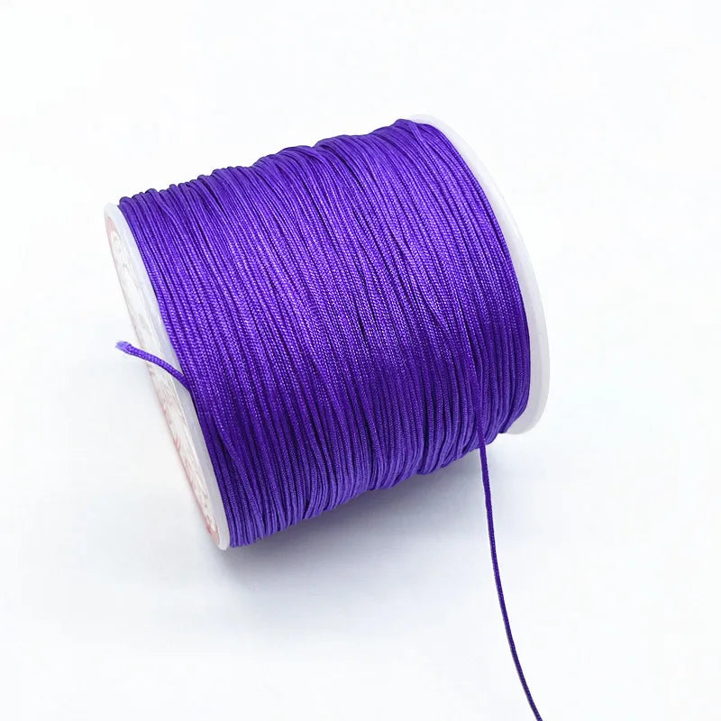 100M/Roll 0.8mm Nylon Cord Thread Chinese Knot Macrame Cord Bracelet Braided String DIY Tassels Beading Shamballa String Thread
