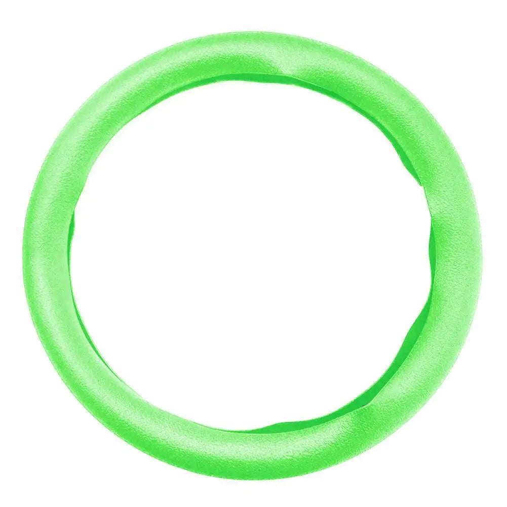 Car Silicone Steering Wheel Cover Men's And Women's Summer Fashion Sweat Wicking Non-slip All-season Model Thin And Soft