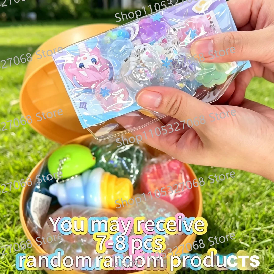 Assorted 100Pcs Surprise Blind Box Squishy Toys Slow Rebound Squeeze Fidget Stress Relief Birthday Party Favor Gifts