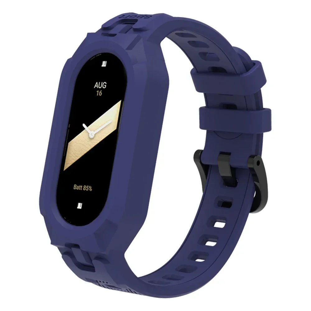 Silicone Sport Strap For Xiaomi Mi Band 9 8 7 6 5 Replacement Soft TPU Case Smartwatch Wristband For Xiaomi Mi Band 9 Bracelets