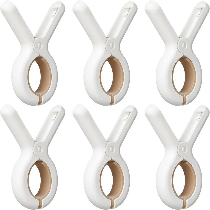 6/12Pcs Beach Towel Clips Plastic Clothespin Heavy Duty Laundry Clips to Keep Your Towel Clothes Blankets from Blowing Away