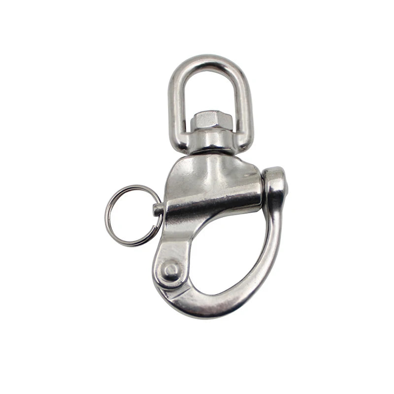 Swivel Eye Snap Shackle Quick Release Bail Rigging Sailing Boat Marine 316 Stainless Steel Clip