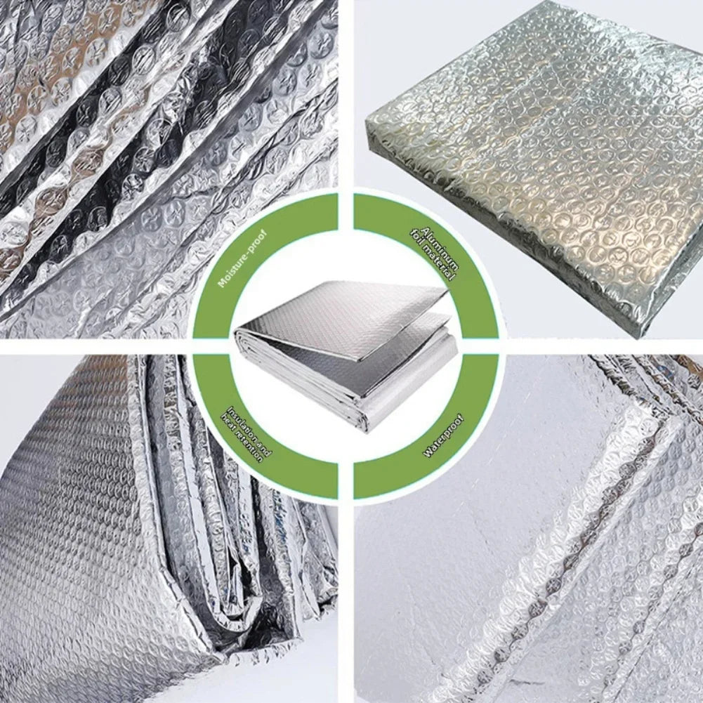 0.6m By 1.2m Radiator Aluminum Foil Insulation Sheet Double Sided Reflective Heat Barrier For Walls And Floors