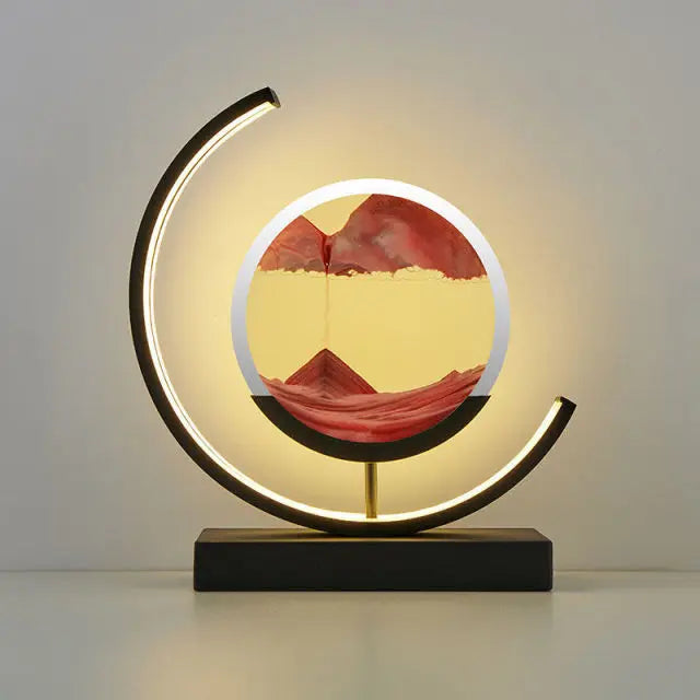 Customizable 2024 LED 3D hourglass Decoration SLBJ1820