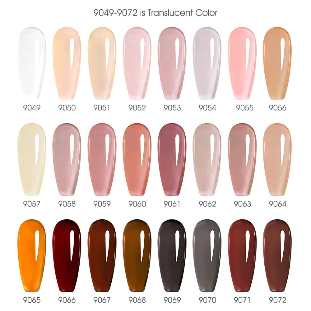 Canni Nail Gel Polish Jelly Nude Color HEMA FREE TPO FREE 9ml Transparent Semi Permanent Natural Nude French Nail Gel Lacquer